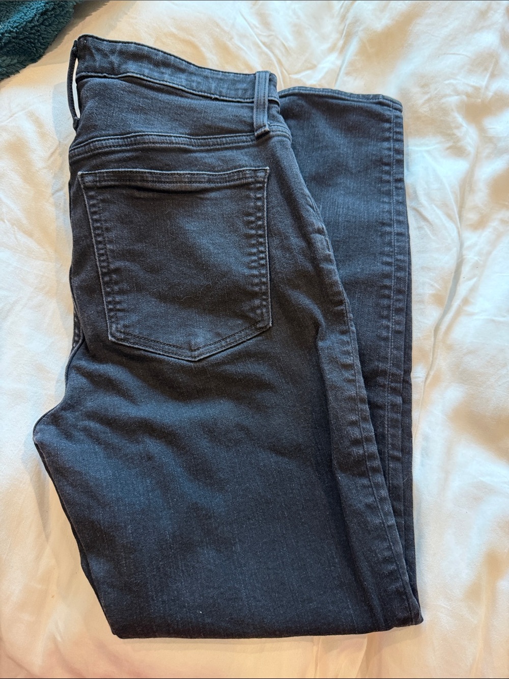 Women’s J. Crew Curvy Toothpick Black Jeans 31